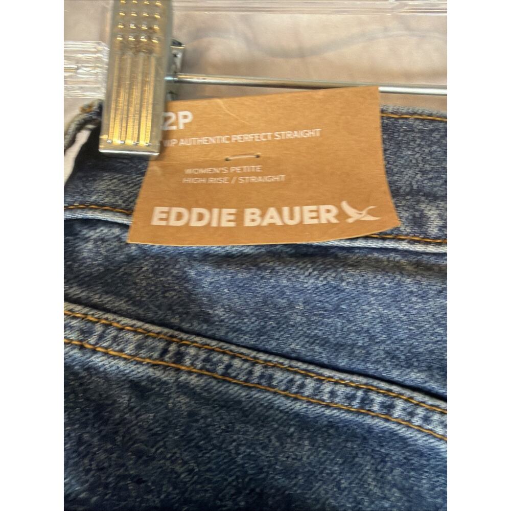 Eddie Bauer Authentic Voyager High Rise Straight Jeans Size P2 NWT 85.00 - Picture 8 of 9